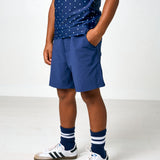 navy dress short