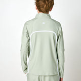 sage retro half-zip