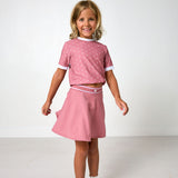 dusty pink courtside skort