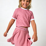dusty pink courtside skort