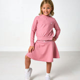 dusty pink courtside crewneck