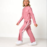 dusty pink courtside crewneck
