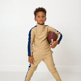 khaki sideline half-zip