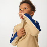 khaki sideline half-zip
