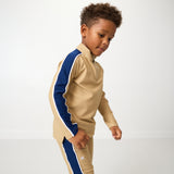 khaki sideline half-zip
