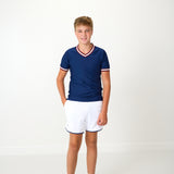 white mesh super short