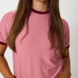 dusty pink/maroon dance tee