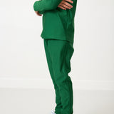 dark green warm-up jogger