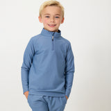 slate half-zip