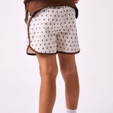 football retro super short with brown piping