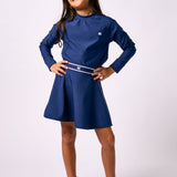 girls navy crewneck