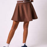 brown topspin skort