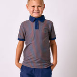 gingham polo shirt