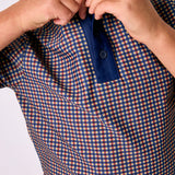 gingham polo shirt