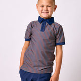 gingham polo shirt