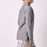 gray half-zip