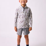 camo retro half-zip
