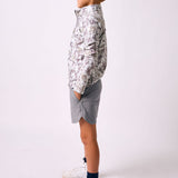 camo retro half-zip