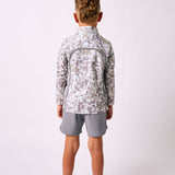 camo retro half-zip