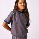 gingham dance tee