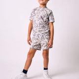 camo retro super short with gray piping