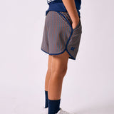 gingham retro super short with navy piping