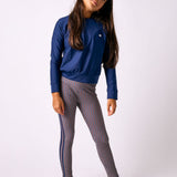 girls navy crewneck