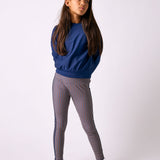 girls navy crewneck