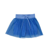 girls sky blue pleated skort