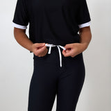 black/white dance tee