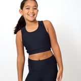 foreverflex black crop top