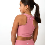 dusty pink foreverflex crop top