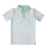 floral polo shirt