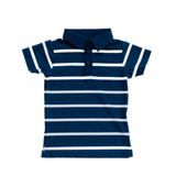 home run stripe polo shirt