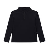 black half-zip