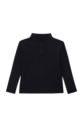 black half-zip