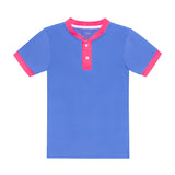 sky blue/neon pink blade shirt