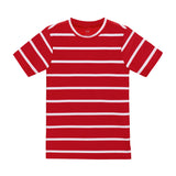 red/white ballpark stripe practice shirt