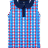 red white and gingham girly girl tank