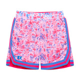 drippy print basketball short