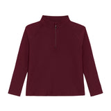 maroon half-zip