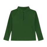 dark green half-zip