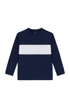 navy/white pullover