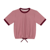 dusty pink/maroon dance tee