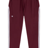 girls maroon retro warm-up jogger