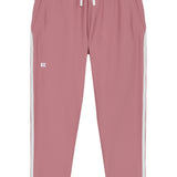 girls dusty pink retro warm-up jogger