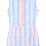 striped in bloom court dress