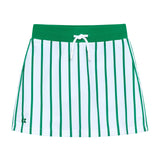 kelly green stripe power play skort