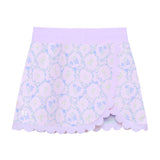 lavender love scalloped skort