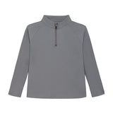 gray half-zip